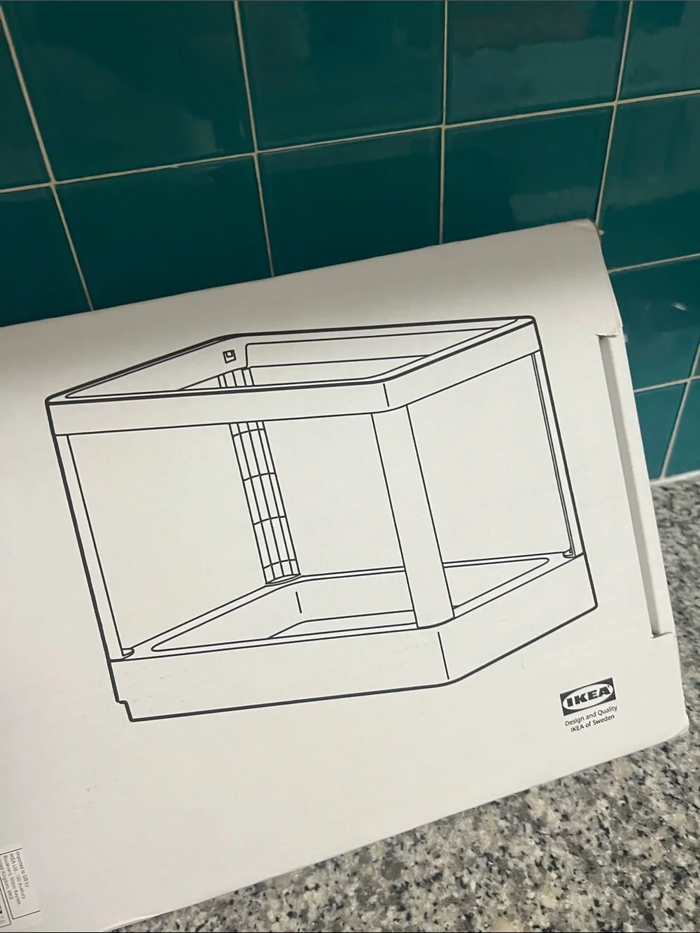 HÅLLBAR Pull-out frame for recycling, light gray